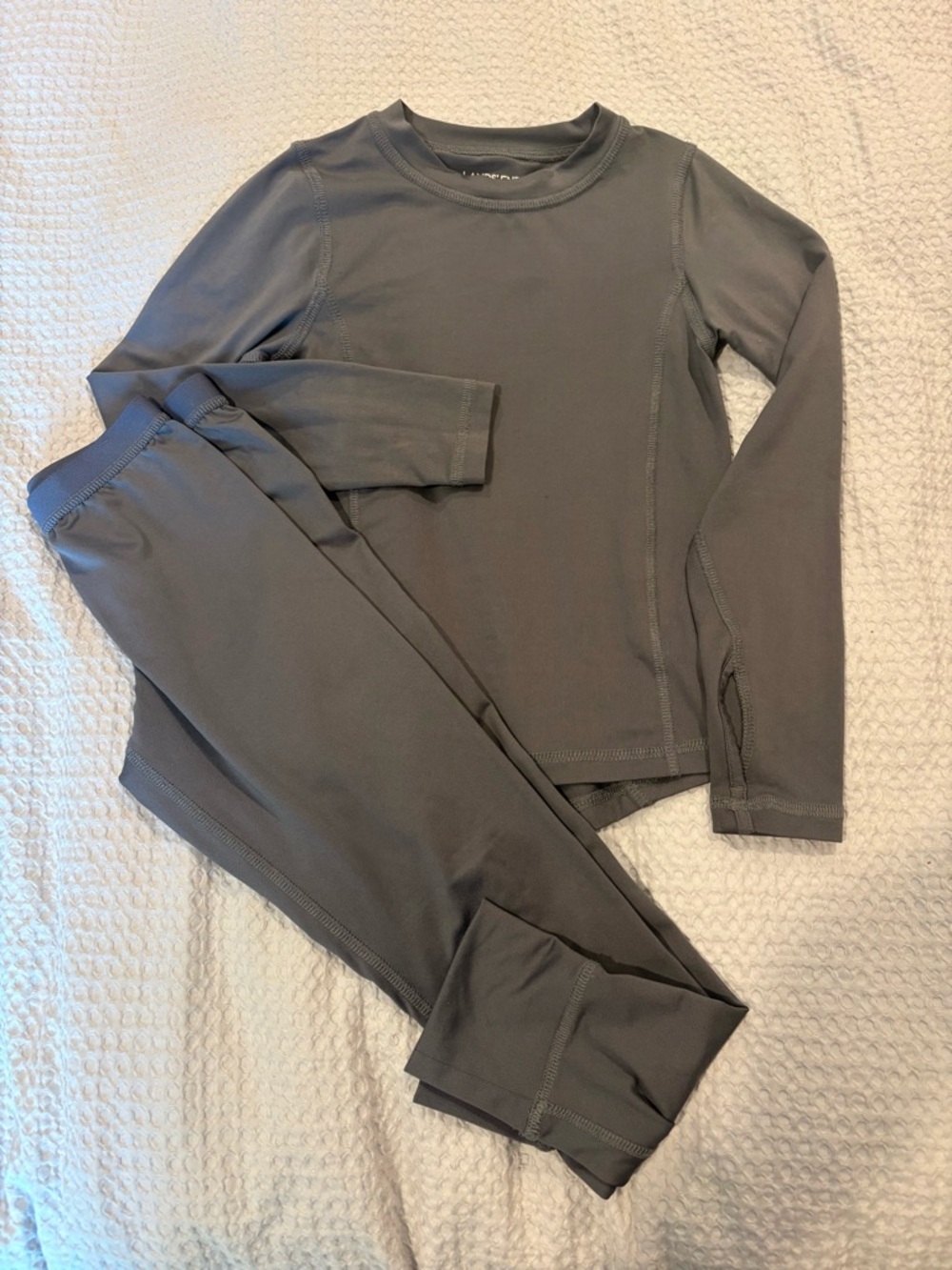 Lands' End size 5/6 kids Grey Baselayers